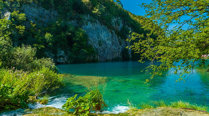 플리트 비체, 유럽, 크로아티아의 호수, HD 배경 화면
