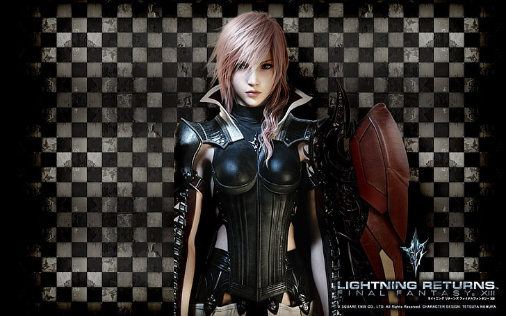 Papel de parede digital de Final Fantasy Lightning Returns, Final Fantasy XIII, Claire Farron, videogames, HD papel de parede