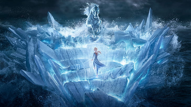 Film, Beku 2, Elsa (Beku), Wallpaper HD