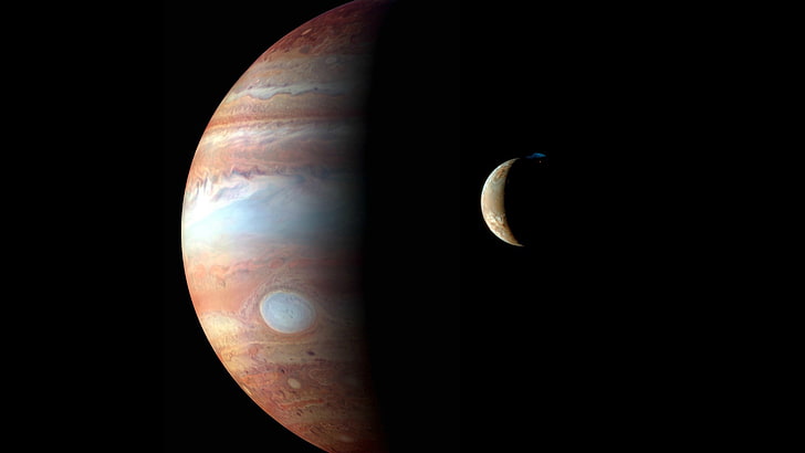 Jupiter, luar angkasa, planet, seni luar angkasa, Tata Surya, seni digital, Wallpaper HD