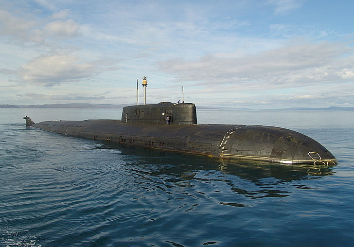 submarino, Marinha, o projeto 949A, o navio movido a energia nuclear, HD papel de parede