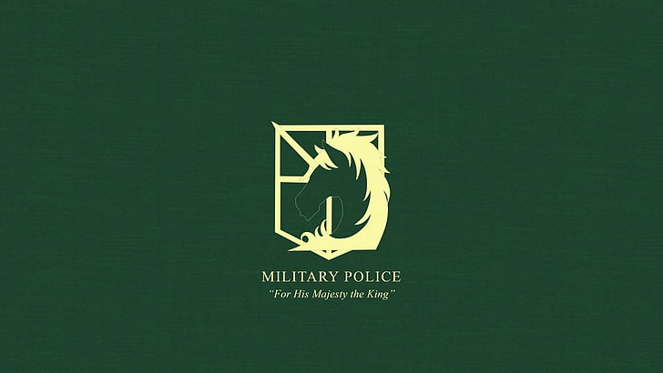 Logotipo de la policía militar, anime, Shingeki no Kyojin, logotipo, Fondo de pantalla HD