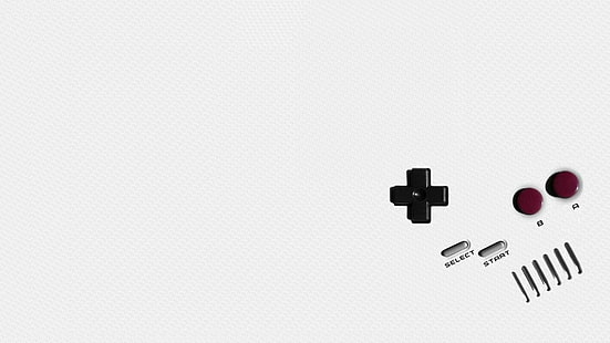 GameBoy, gamepad, minimalismo, videogames, HD papel de parede HD wallpaper