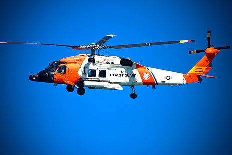 вертолет, HH-60 Jayhawk, береговая охрана США, береговая охрана, HD обои HD wallpaper