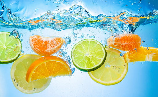 Frutta Acqua Splash, Elementi, Acqua, Sfondo HD HD wallpaper