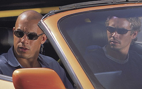 VIN Diesel, Paul Walker, The Fast and the Furious, Dominic Toretto, Brian O'Conner, Sfondo HD HD wallpaper