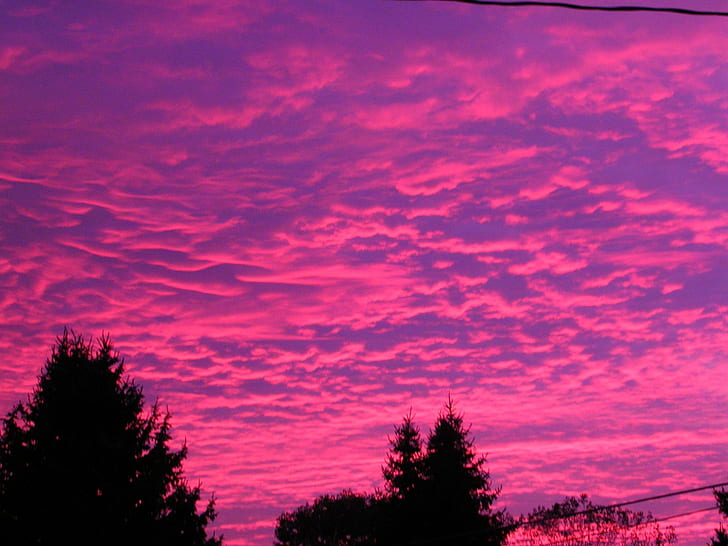Hermosa puesta de sol en Ohio, Ohio, puesta de sol, rosa, 3d y abstracto, Fondo de pantalla HD