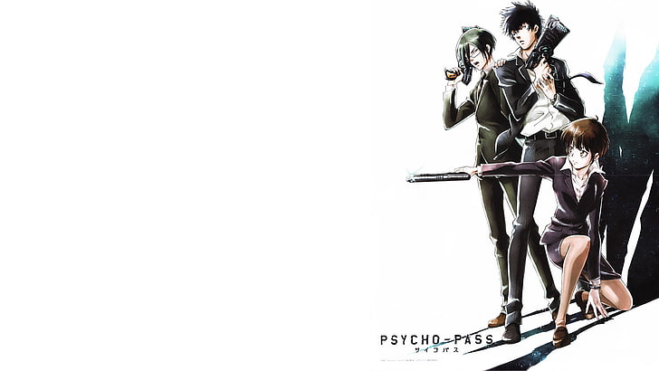 Psycho-Pass, Kougami Shinya, Tsunemori Akane, Fondo de pantalla HD