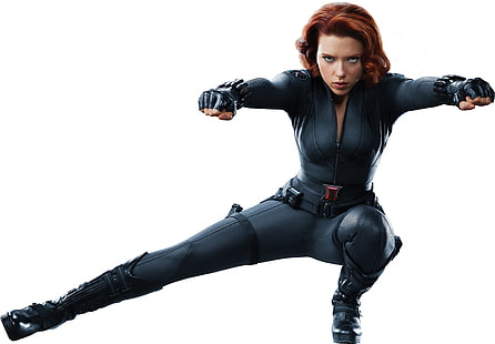 Scarlett Johansson como Viúva Negra, Scarlett Johansson, Os Vingadores, HD papel de parede HD wallpaper