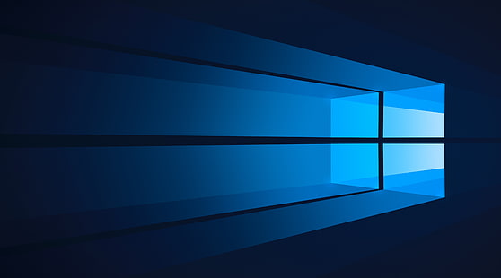 Windows 10 plat, papier peint numérique Microsoft, Windows, Windows 10, bleu, Fond d'écran HD HD wallpaper
