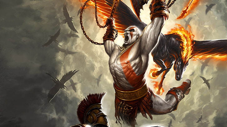 Kratos от God of War тапет, видео игри, Kratos, God of War, God of War III, HD тапет
