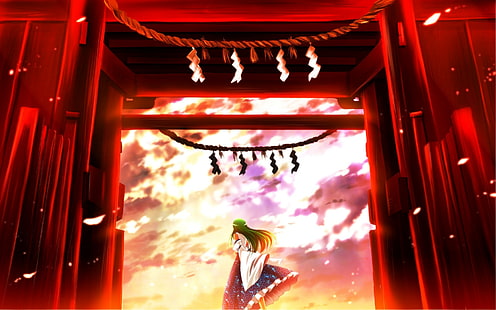 Kochiya Sanae, Touhou, HD-Hintergrundbild HD wallpaper