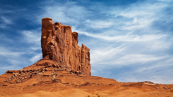 nature, landscape, desert, rock, sandstone, sand, rock formation, Arizona, HD wallpaper