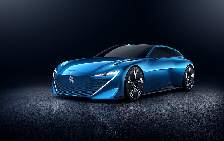 Peugeot Instinct, Automobili a guida autonoma, Concept car, 4K, 2017, Salone di Ginevra, Sfondo HD