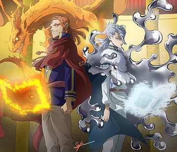 Anime, Schwarzklee, Fuegoleon Vermillion, Nozel Silva, HD-Hintergrundbild HD wallpaper
