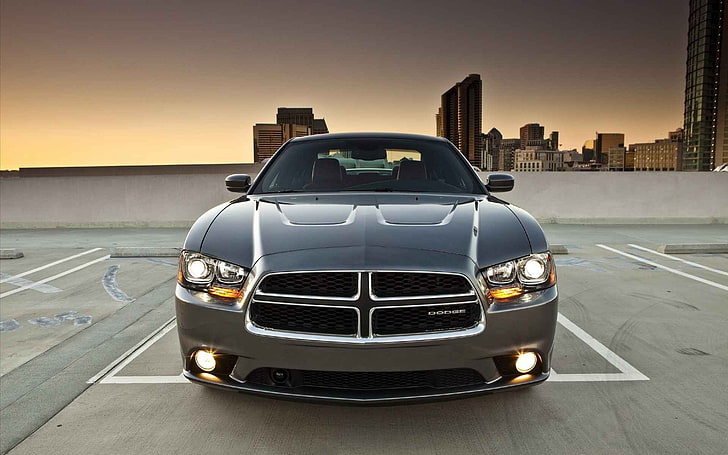 hitam mobil Dodge, mobil, mobil otot, Dodge Charger R / T, Wallpaper HD
