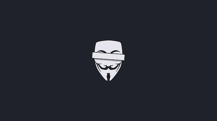 teknik, anonym, säkerhet, hacking, mask, minimalism, HD tapet