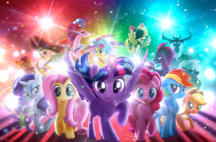 Sfondo digitale My Little Pony, My Little Pony: The Movie, 4K, Sfondo HD
