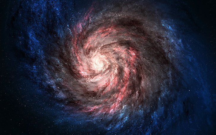galáxia, galáxia espiral, espaço, HD papel de parede