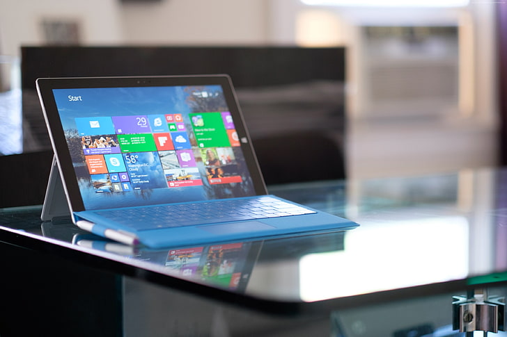 Intel, tablet, Gen 3, review, blue, Microsoft Surface Pro 3, interface, laplet, table, HD wallpaper