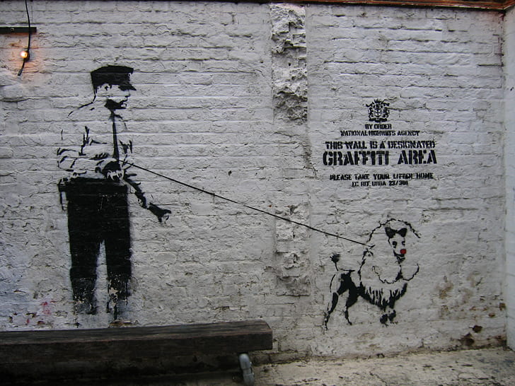 Banksy Graffiti HD, digital/artwork, graffiti, banksy, HD wallpaper