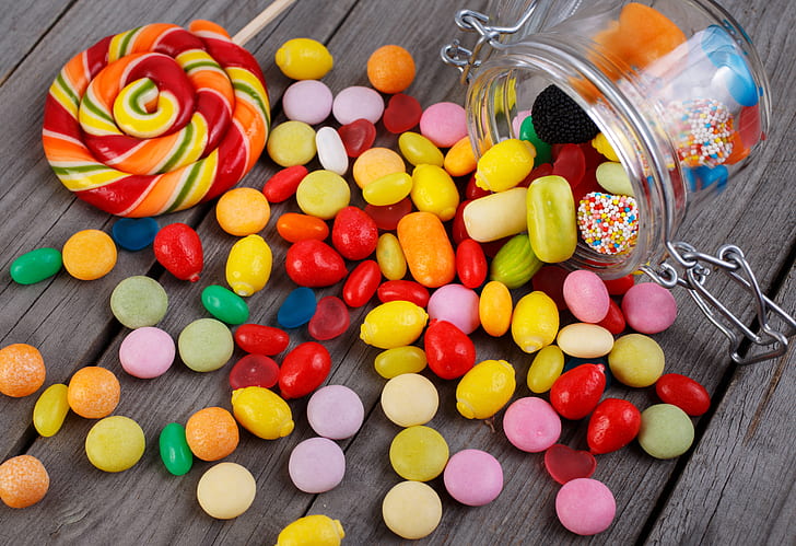 Food, Candy, Lollipop, Sweets, HD wallpaper