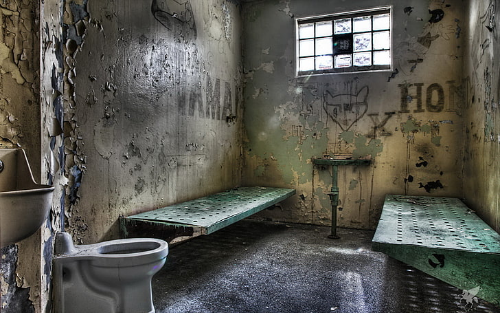 prison cell, interior, camera, prison, HD wallpaper