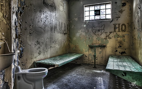 cella di prigione, interno, macchina fotografica, prigione, Sfondo HD HD wallpaper