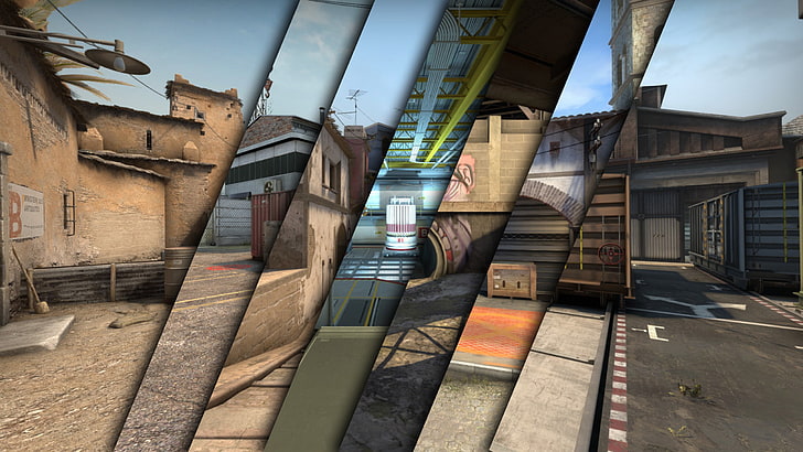 Counter-Strike: Global Offensive, kumpulan peta aktif, permainan video, Wallpaper HD