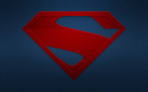 Süpermen logosu, logo, amblem, Süpermen, hq Duvar Kağıtları, HD masaüstü duvar kağıdı HD wallpaper