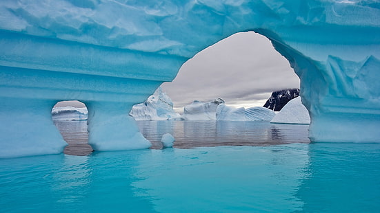 Arktik, laut, es, air, Wallpaper HD HD wallpaper