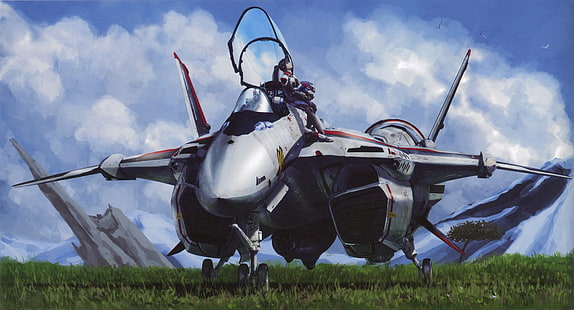 aircrafts macross illustrations science fiction 5000x2700  Anime Macross HD Art , Macross, aircrafts, HD wallpaper HD wallpaper
