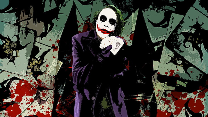 Wallpaper digital DC Joker, Batman, The Dark Knight, Joker, Wallpaper HD