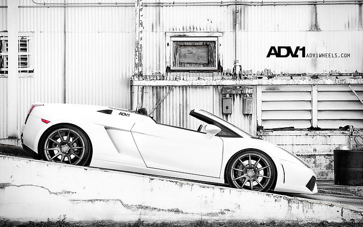 Lamborghini Gallardo Spyder ADV1 2, blanco lamborghini gallardo spyder, spyder, lamborghini, gallardo, adv1, autos, Fondo de pantalla HD