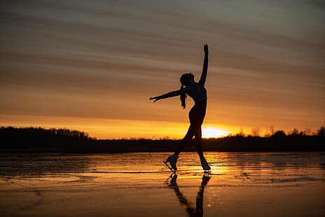 Sergey Kalabushkin, patinaje sobre hielo, Fondo de pantalla HD HD wallpaper