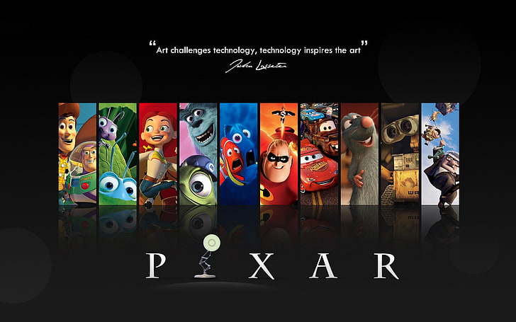 Disney Pixar, Pixar Animation Studios, филми, анимационни филми, колаж, HD тапет