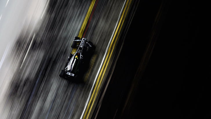 Racing HD, coureur f1 noir, sports, course, Fond d'écran HD