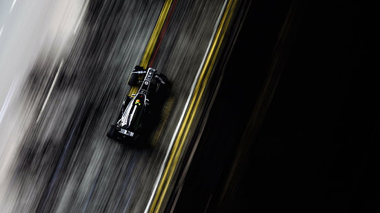 Racing HD, schwarzer F1-Rennfahrer, Sport, Rennen, HD-Hintergrundbild HD wallpaper