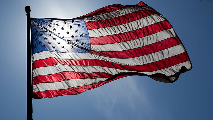 American flag, patriotic, flag, USA, HD wallpaper