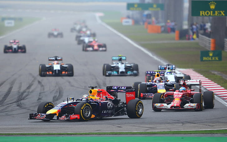 Formula 1, China, Vettel, F1, RB10, Reb Bull Racing, Formula 1, China, HD wallpaper