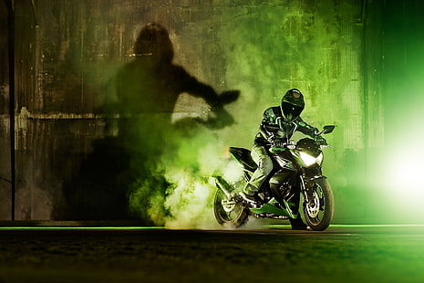 Kawasaki Z300, Kawasaki, велосипеды, HD, 4K, вид, дрейфующих, HD обои HD wallpaper