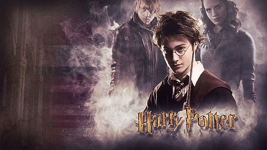 Harry Potter, Hermione Granger, Ron Weasley, HD papel de parede HD wallpaper