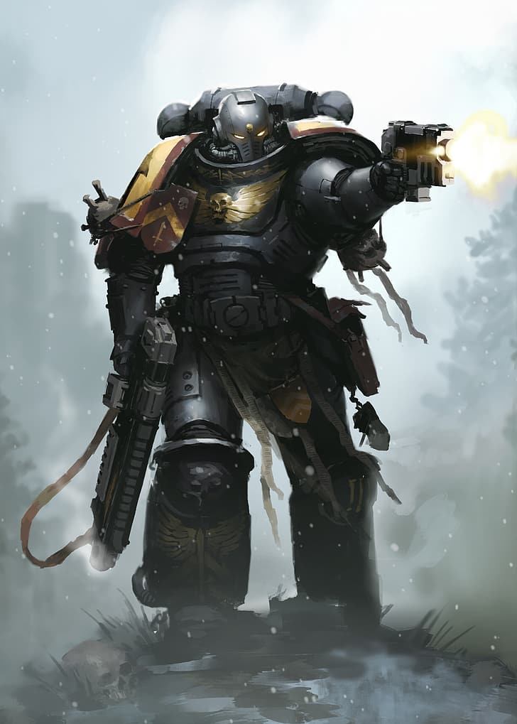 Porträtanzeige, Warhammer 40.000, Space Marine, HD-Hintergrundbild, Handy-Hintergrundbild
