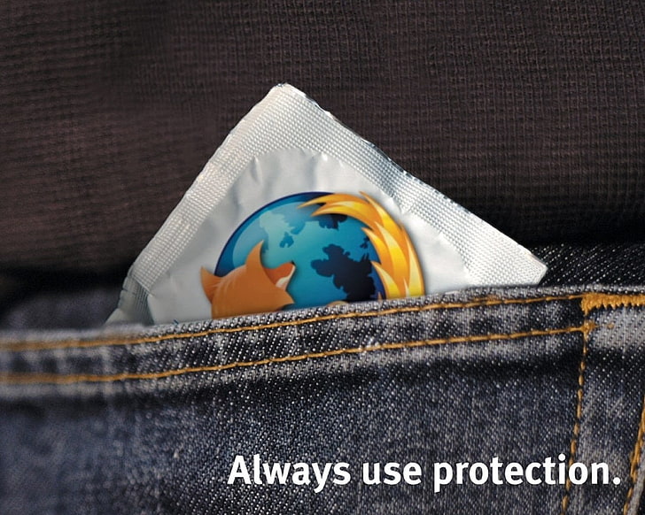 Mozilla Firefox, технология, джинсовая ткань, безопасность, HD обои