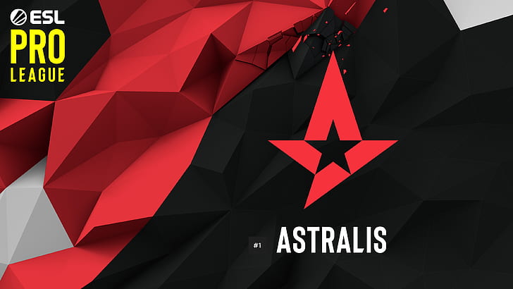 Electronic Sports League, Counter-Strike: Global Offensive, CS:GO Team, poly, Pro Gaming, Astralis, 3dmax, Major League Gaming, Gaming Series, video games, HD wallpaper