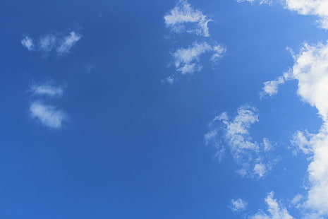 голубое небо, небо, облака, текстура, HD обои HD wallpaper