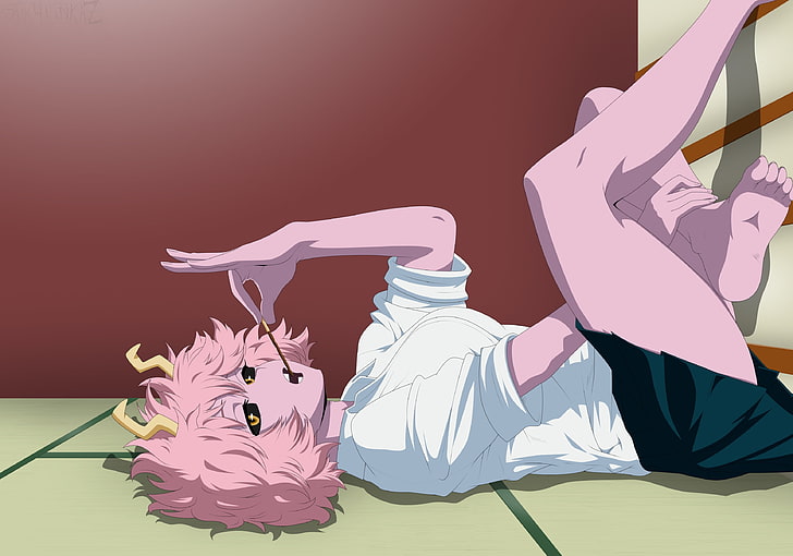 Ashido Mina, Boku no Hero Academia, Anime-Mädchen, HD-Hintergrundbild
