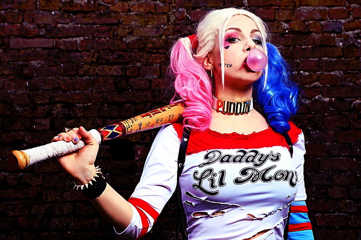 Wanita, Cosplay, Harley Quinn, Suicide Squad, Wallpaper HD