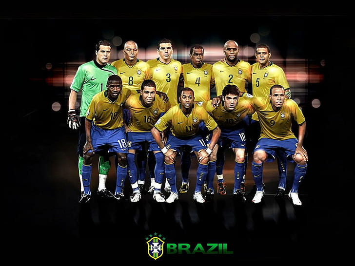 Brasilien-Nationalmannschaft 2014, Brasilien-Team, Brasilien-Team 2014, Nationalmannschaft, Weltmeisterschaft 2014, HD-Hintergrundbild