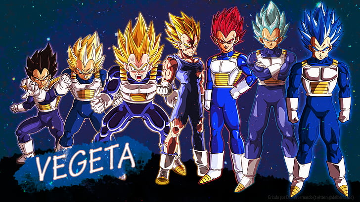 Vegeta, Dragon Ball Z, Dragon Ball Super, saiyan, anime, Shounen, HD wallpaper